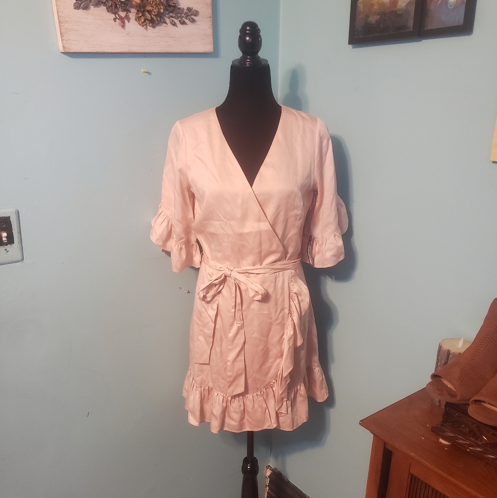 Chelsea 28 pink wrap dress